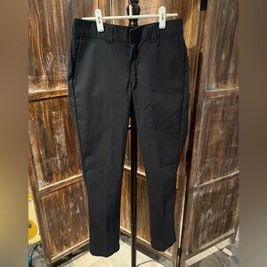 Dickies 850 Slim Taper Flex Pants, 32 x 32 (FITS LIKE 30 x 32, TIGHT), black
